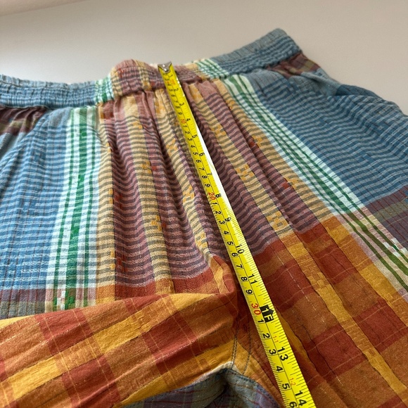 Ace & Jig Metallic Plaid Bailey Pull On Pants | Size Medium - Picture 8 of 10